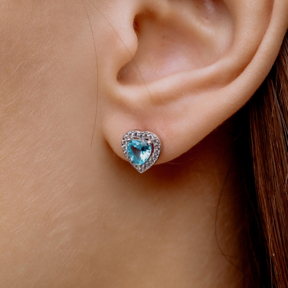 Срібні сережки &amp;quot;Серце&amp;quot; - 1