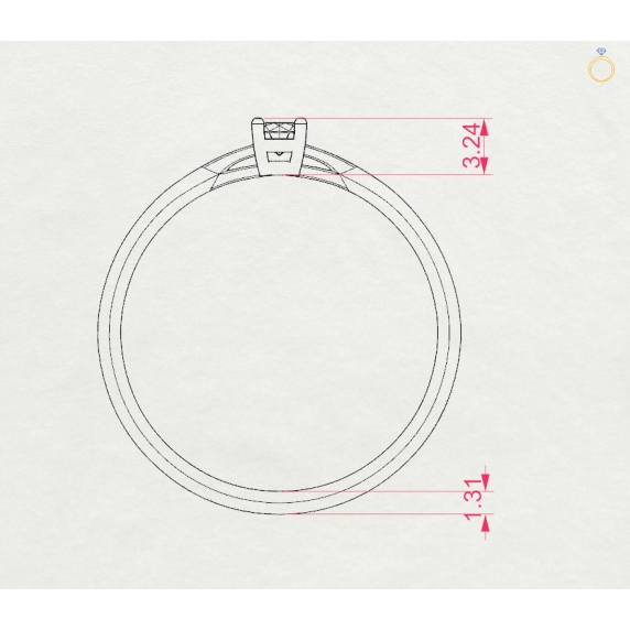 Золоте кільце «Люмінесса» - 4
