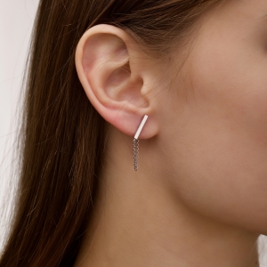 Серебряные серьги "Жозефина"