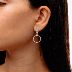 Silver earrings "Grace"