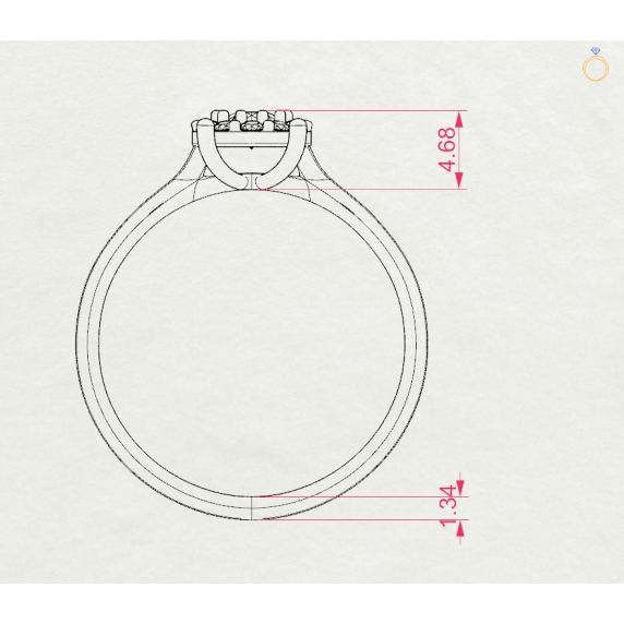 Gold Ring «Inspiration» - 4