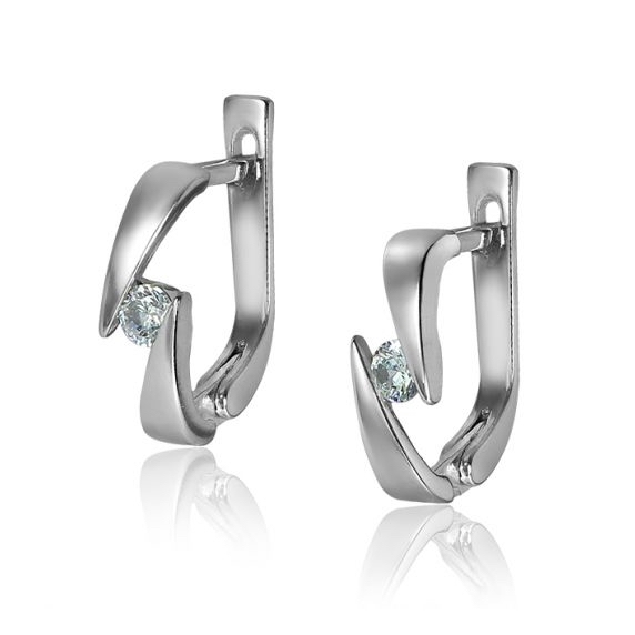 Серебряные серьги &amp;quot;Объятие&amp;quot; - 4