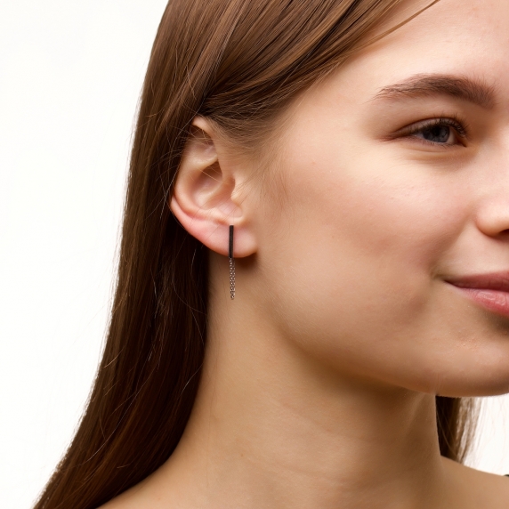 Серебряные серьги &amp;quot;Жозефина&amp;quot; - 3