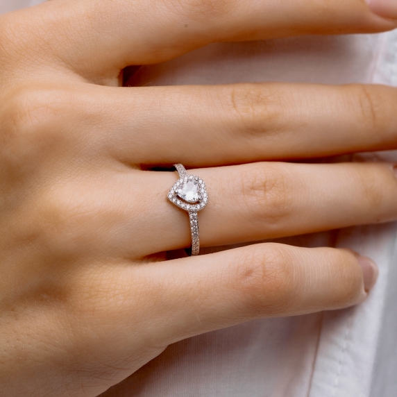 Silver ring &amp;quot;Heart&amp;quot; - 2