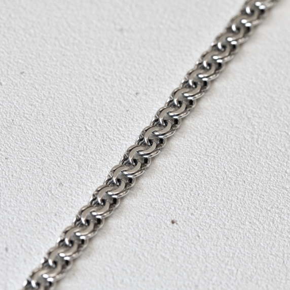 Серебряный браслет &amp;quot;Бисмарк плоский&amp;quot; - 5