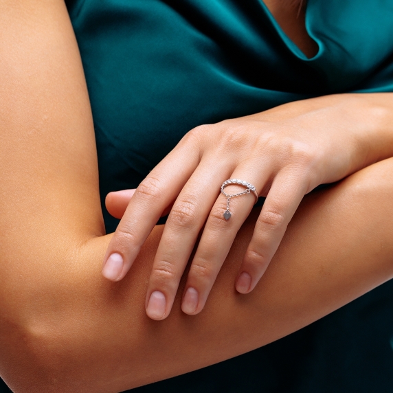 Срібна каблучка &amp;quot;Кохання&amp;quot; - 2