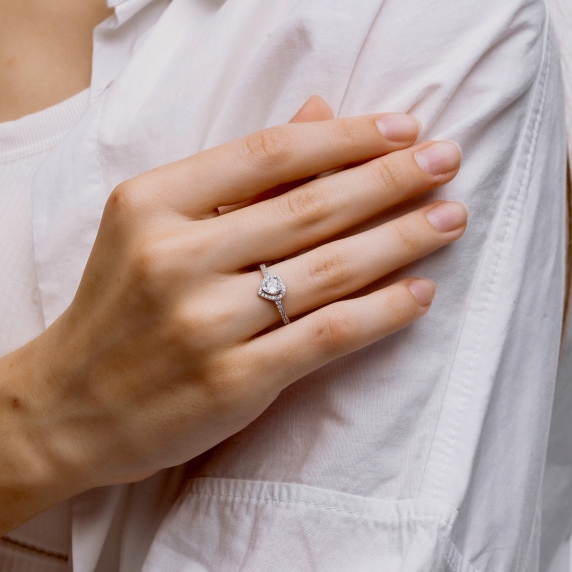 Silver ring &amp;quot;Heart&amp;quot; - 5