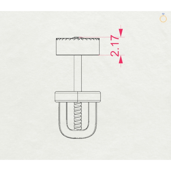 Zlaté náušnice «Fleur» - 4