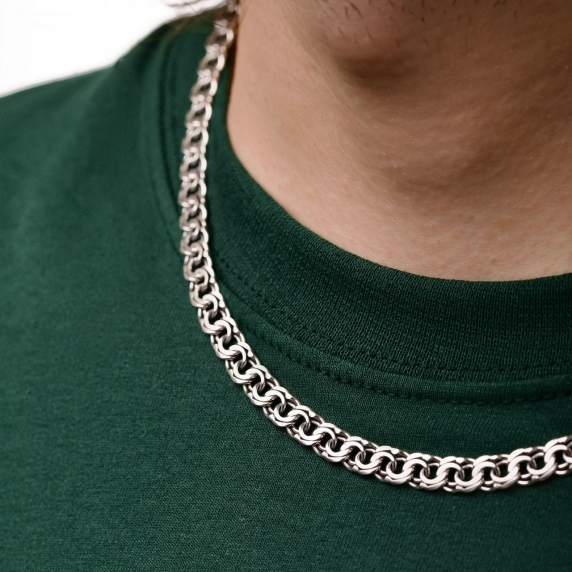 Срібний ланцюг &amp;quot;Плоский Бісмарк&amp;quot; - 3