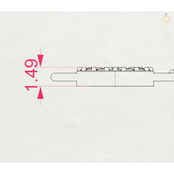 Zlatý náramek &amp;quot;Láska&amp;quot; - 5
