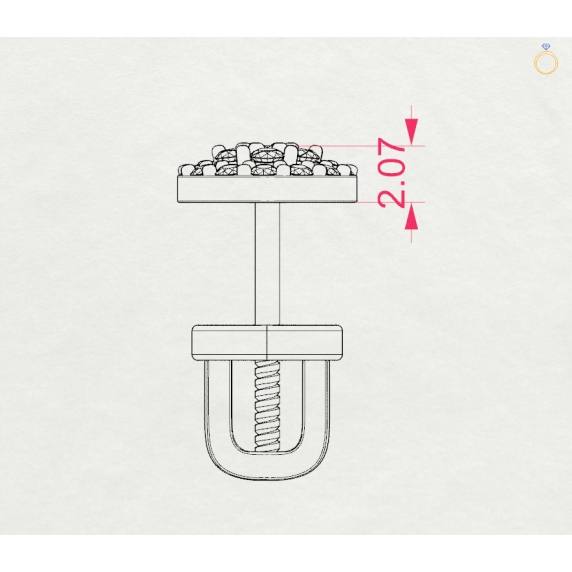 Золоті сережки «Натхнення» - 4