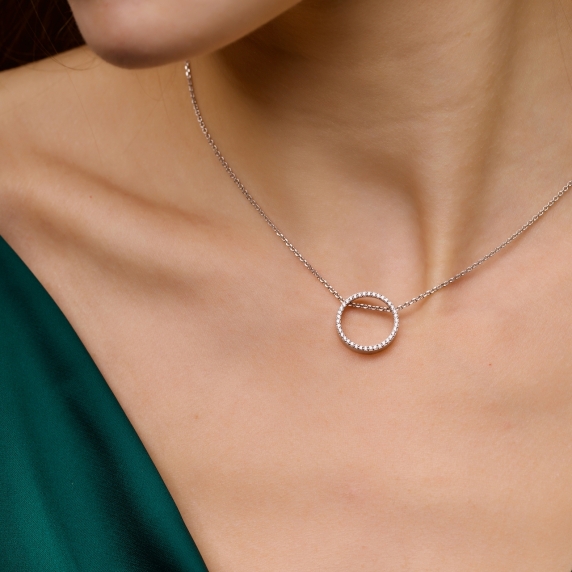 Серебряное колье &amp;quot;Луна&amp;quot; - 1