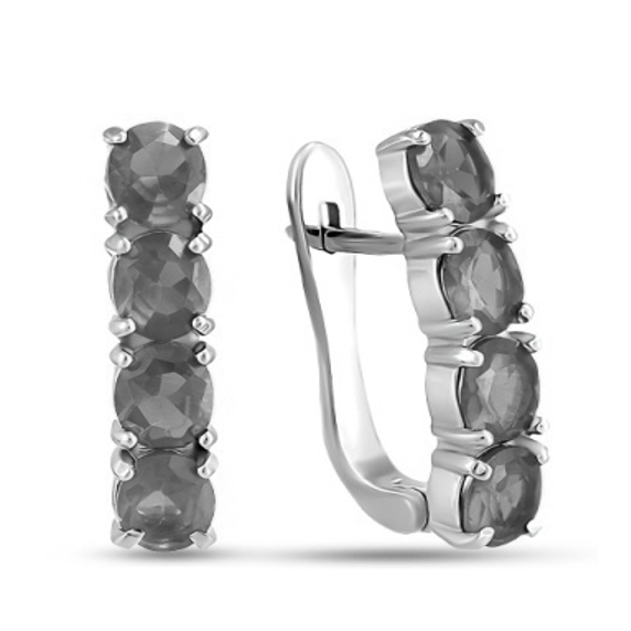 Серебряные серьги &amp;quot;Гармония&amp;quot; - 7