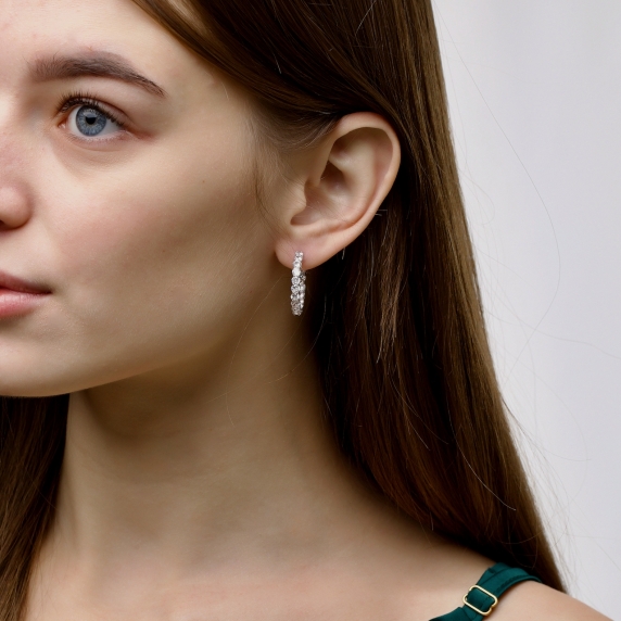 Серебряные серьги &amp;quot;Элиза&amp;quot; - 3