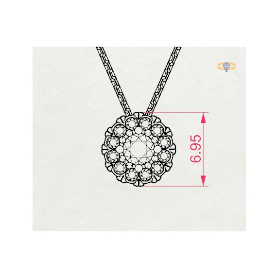 Zlatý náhrdelník «Kouzlo» - 4