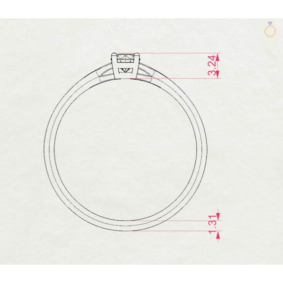 Gold Ring “Luminessa” - 4