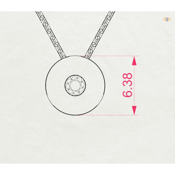 Zlatý náhrdelník «Aura» - 4