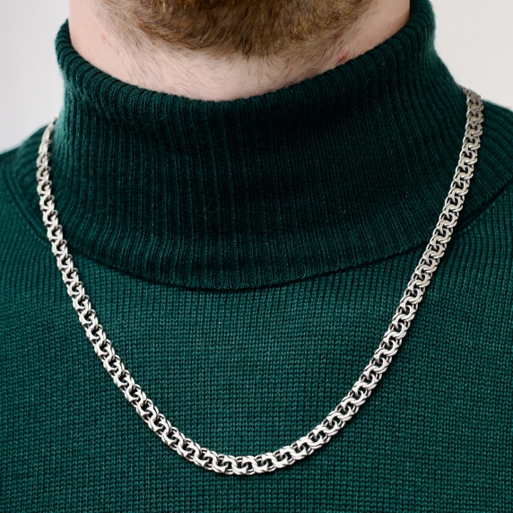 Серебряная цепочка &amp;quot;Бисмарк&amp;quot; - 5