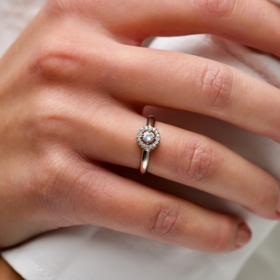 Серебряное кольцо &amp;quot;Сияние&amp;quot; - 1