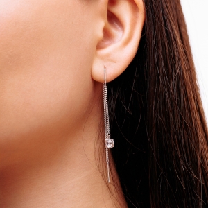 Срібні сережки "Ангел"