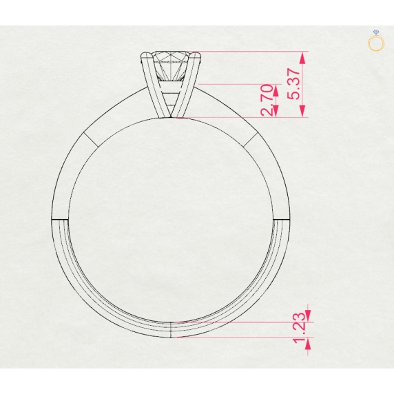 Золоте кільце «Люмінесса» - 5