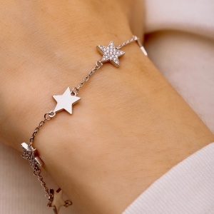 Silver bracelet "Star"
