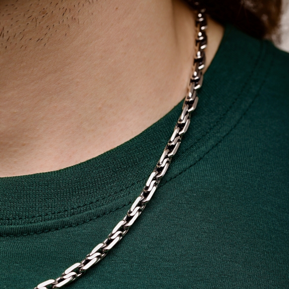 Серебряная цепочка &amp;quot;Двойной якорь&amp;quot; - 1