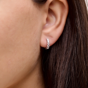 Серебряные серьги "Моника"