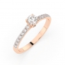 Gold Ring «Light» - 1