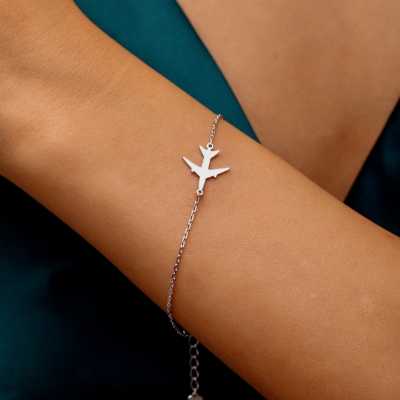 Silver bracelet &amp;quot;Airplane&amp;quot; - 2