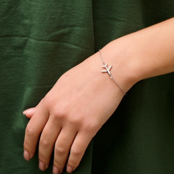 Silver bracelet &amp;quot;Airplane&amp;quot; - 2