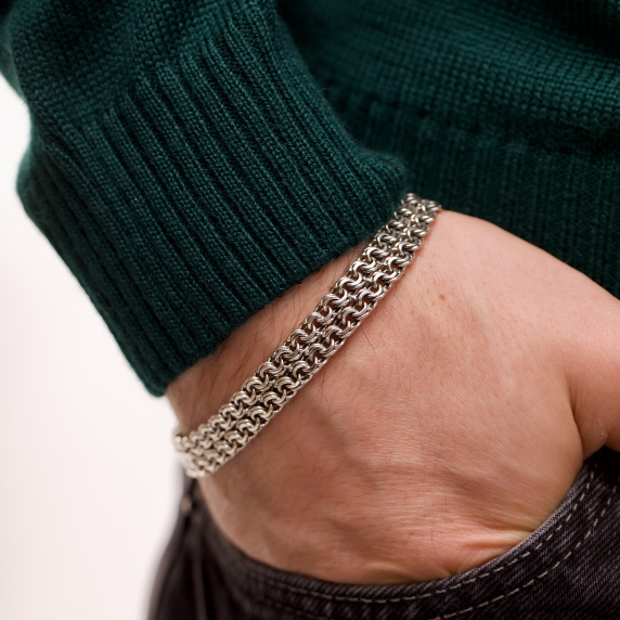 Silver bracelet &amp;quot;Double Bismarck&amp;quot; - 1