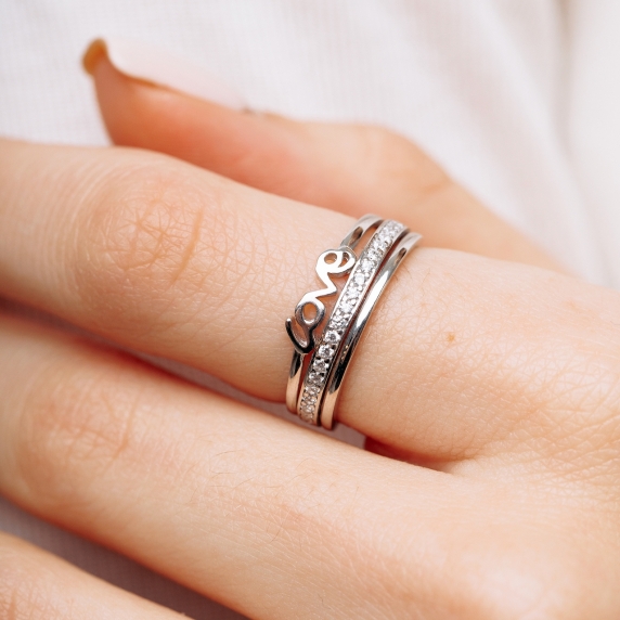 Silver ring &amp;quot;Love&amp;quot; - 1