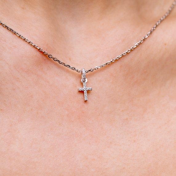 Серебряный подвес &amp;quot;Крест&amp;quot; - 1