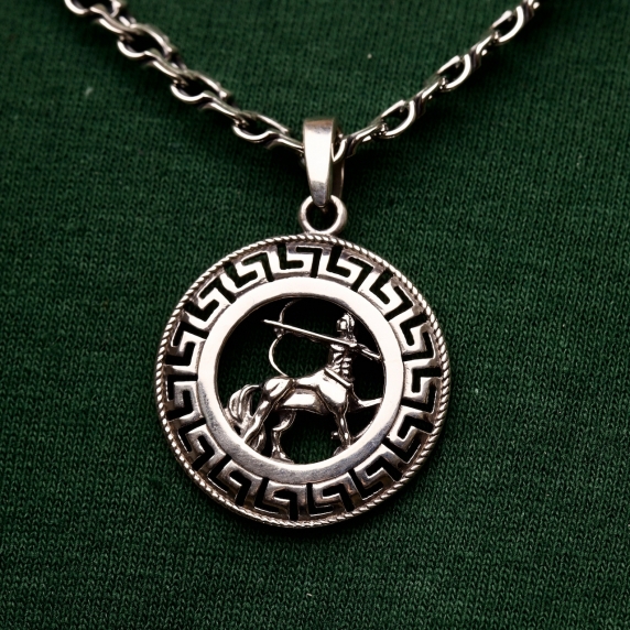 Серебряный подвес &amp;quot;Стрелец&amp;quot; - 1