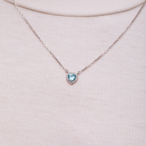 Срібне кольє "Серце"