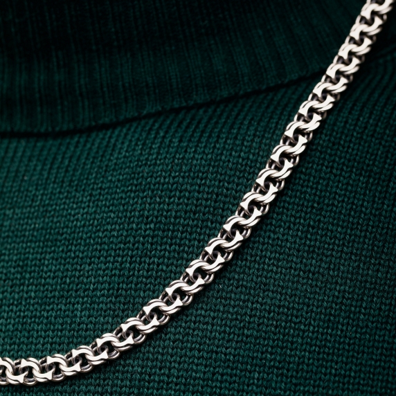 Серебряная цепочка &amp;quot;Бисмарк&amp;quot; - 1