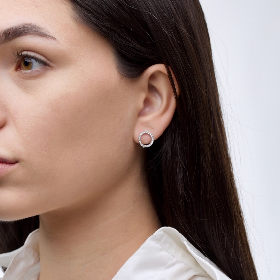 Серебряные серьги &amp;quot;Луна&amp;quot; - 4