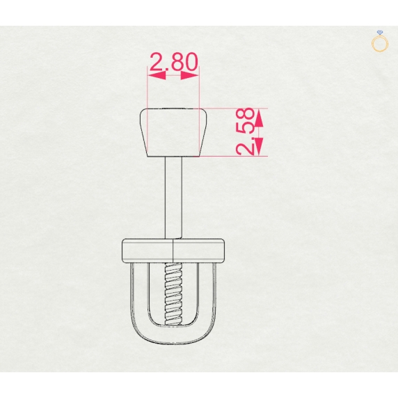 Gold Earrings «Charm» - 4