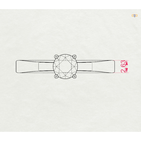 Zlatý prsten „Luminessa“ - 4