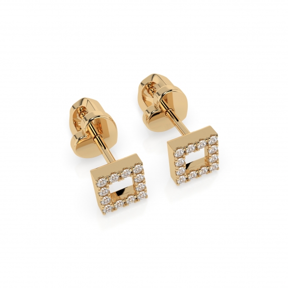 Золотые серьги «Элегия» - 3