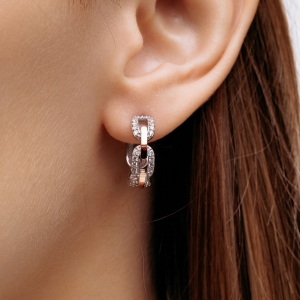 Серебряные серьги "Сияние"