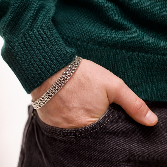 Silver bracelet &amp;quot;Double Bismarck&amp;quot; - 2