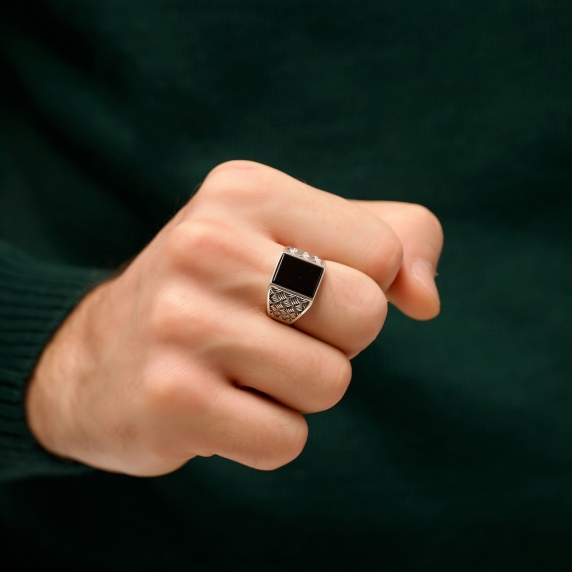 Срібний перстень &amp;quot;Онікс&amp;quot; - 3