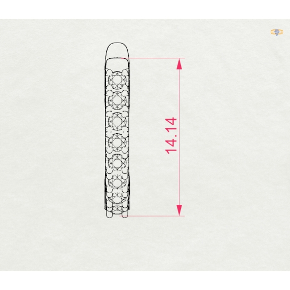 Золотые серьги «Грация» - 5