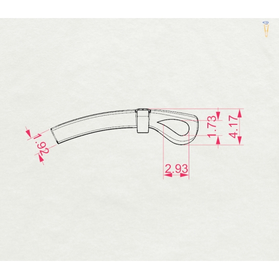 Zlatý náhrdelník «Kříž» - 5