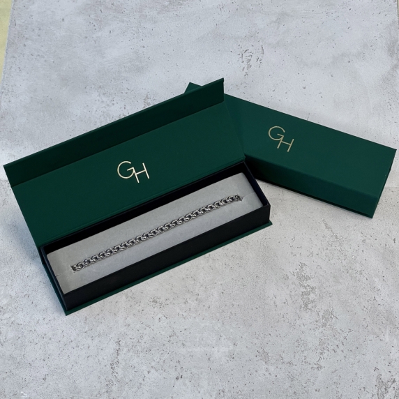 Stříbrný náramek &amp;quot;Bismarck&amp;quot; - 9