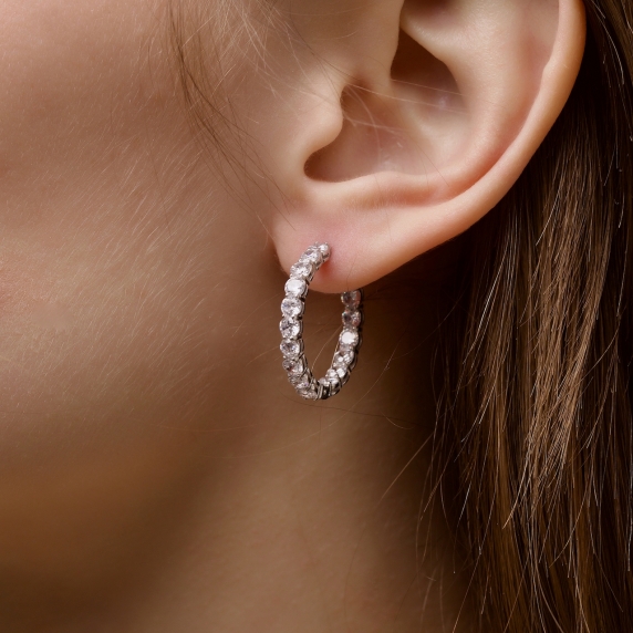 Серебряные серьги &amp;quot;Элиза&amp;quot; - 1