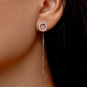 Silver earrings "Grace"