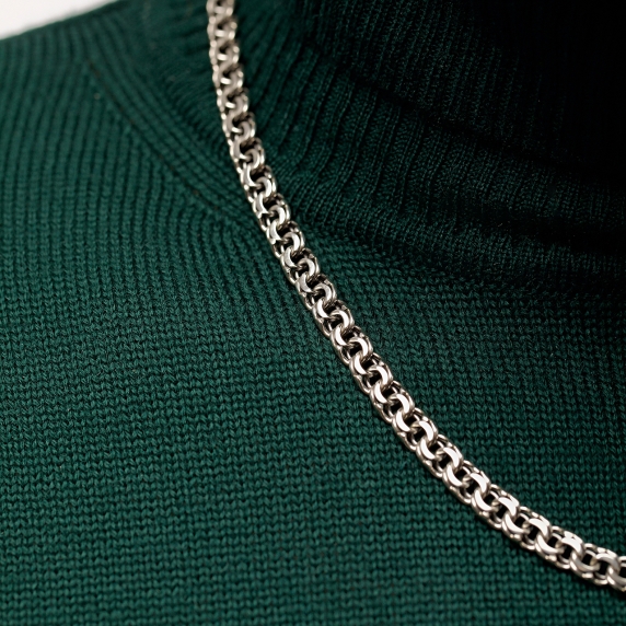 Silver chain &amp;quot;Flat Bismarck&amp;quot; - 1